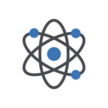 Web sitesi tasarımı ve masaüstü zarfları için atom simgesi, geliştirme. premium paket.