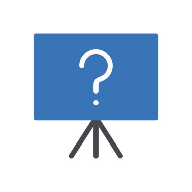 Question board Icon for website design and desktop envelopment, development. premium pack.