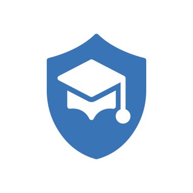 shield education Icon for website design and desktop envelopment, development. premium pack.