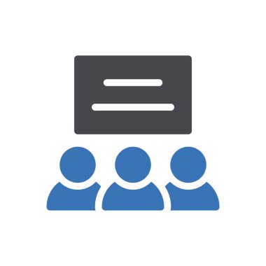 classroom presentation Icon for website design and desktop envelopment, development. premium pack.