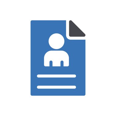 resume file Icon for website design and desktop envelopment, development. premium pack.