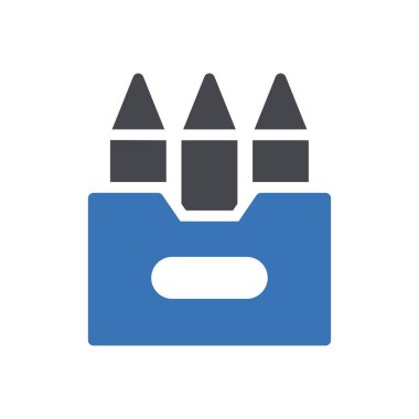 colors pencil Icon for website design and desktop envelopment, development. premium pack.