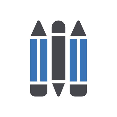 Web sitesi tasarımı ve masaüstü zarfları için kalem simgesi, geliştirme. premium paket.