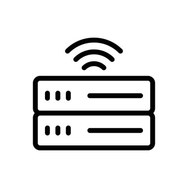 Web sitesi tasarımı ve masaüstü zarfları için veritabanı simgesi, geliştirme. premium paket.