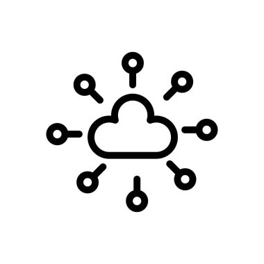 Web sitesi tasarımı ve masaüstü zarfları için bulut simgesi, geliştirme. premium paket.