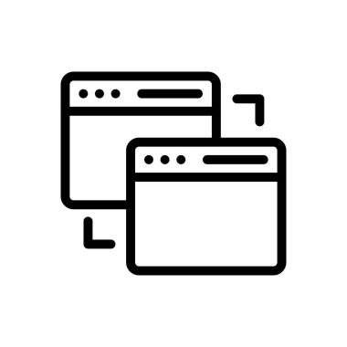 Web sitesi tasarımı ve masaüstü zarfları için pencere simgesi, geliştirme. premium paket.