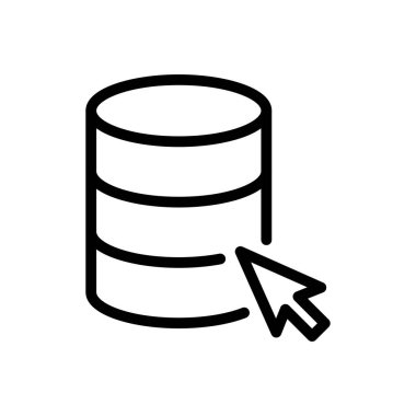 Web sitesi tasarımı ve masaüstü zarfları için veritabanı simgesi, geliştirme. premium paket.