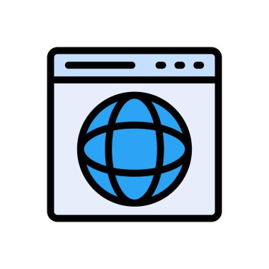 Web sitesi tasarımı ve masaüstü zarfları için web simgesi, geliştirme. premium paket.