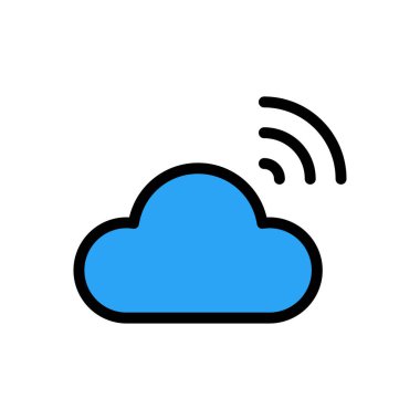 Web sitesi tasarımı ve masaüstü zarfları için bulut simgesi, geliştirme. premium paket.