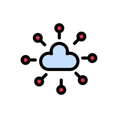 Web sitesi tasarımı ve masaüstü zarfları için bulut simgesi, geliştirme. premium paket.