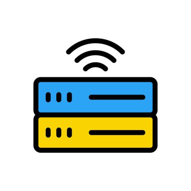 Web sitesi tasarımı ve masaüstü zarfları için veritabanı simgesi, geliştirme. premium paket.