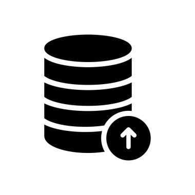 Web sitesi tasarımı ve masaüstü zarfları için veritabanı simgesi, geliştirme. premium paket.