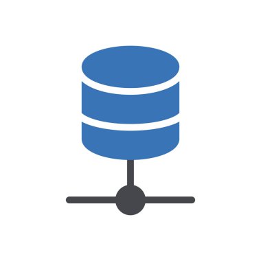 Web sitesi tasarımı ve masaüstü zarfları için veritabanı simgesi, geliştirme. premium paket.