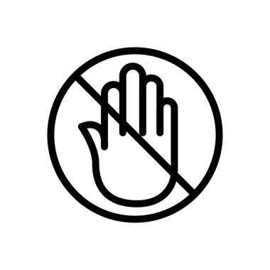 Web sitesi tasarımı ve masaüstü zarfları için yasaklanmış Simge, geliştirme. premium paket.