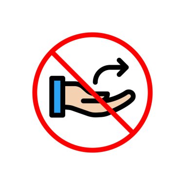 Web sitesi tasarımı ve masaüstü zarfları için yasaklanmış Simge, geliştirme. premium paket.