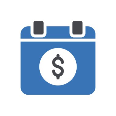 Web sitesi tasarımı ve masaüstü zarfları için takvim simgesi, geliştirme. premium paket.