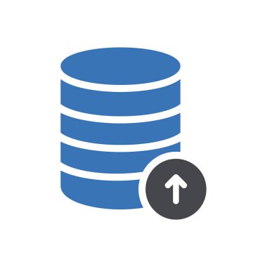 Web sitesi tasarımı ve masaüstü zarfları için veritabanı simgesi, geliştirme. premium paket.