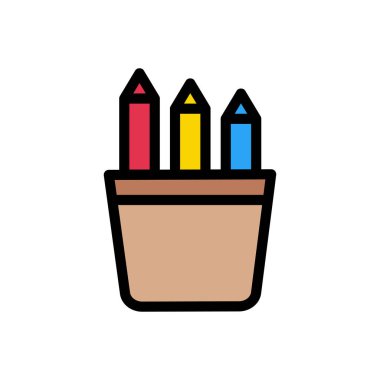 pencils  Icon for website design and desktop envelopment, development. premium pack.