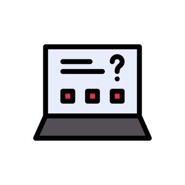 Web sitesi tasarımı ve masaüstü zarfları için test simgesi, geliştirme. Premium paketi.