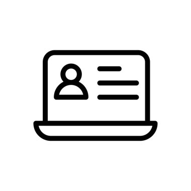 Web sitesi tasarımı ve masaüstü zarfları için öğrenci profili dizüstü bilgisayarı simgesi, geliştirme. premium paket.