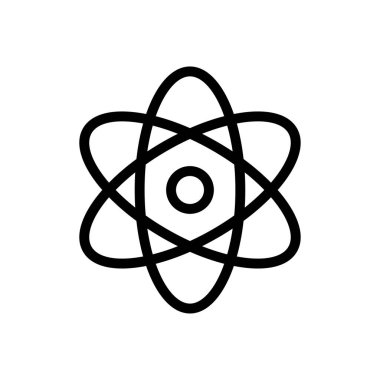 Web sitesi tasarımı ve masaüstü zarfları için atom simgesi, geliştirme. premium paket.