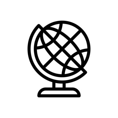 Web sitesi tasarımı ve masaüstü zarfları için yerküre simgesi, geliştirme. premium paket.