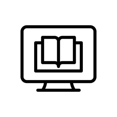 İnternet sitesi tasarımı ve masaüstü zarfları için çevrimiçi eğitim simgesi, geliştirme. premium paket.