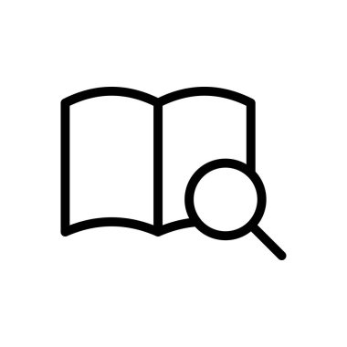 Web sitesi tasarımı ve masaüstü zarfları için arama kitabı simgesi. premium paket.