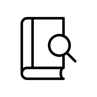 Web sitesi tasarımı ve masaüstü zarfları için arama kitabı simgesi. premium paket.