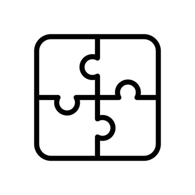 Web sitesi tasarımı ve masaüstü zarfları için bulmaca simgesi, geliştirme. premium paket.