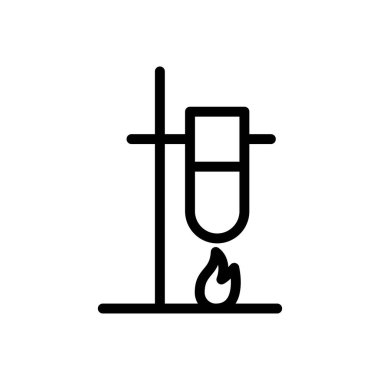 Web sitesi tasarımı ve masaüstü zarfları için test tüpü deneyi simgesi, geliştirme. premium paket.