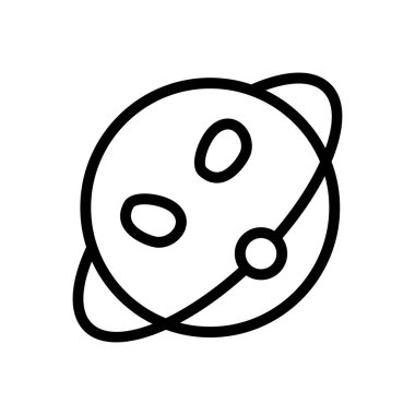 Web sitesi tasarımı ve masaüstü zarfları için Satürn Simgesi, geliştirme. premium paket.