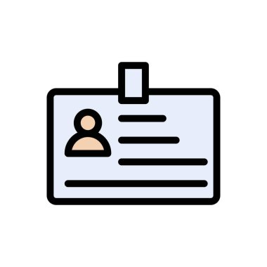 id badge Icon for website design and desktop envelopment, development. premium pack.