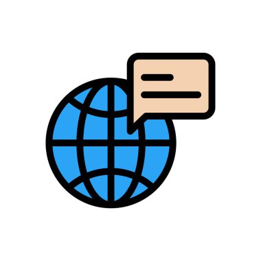 Web sitesi tasarımı ve masaüstü zarfları için çevrimiçi ileti simgesi, geliştirme. premium paket.