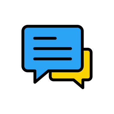 Web sitesi tasarımı ve masaüstü zarfları için sohbet simgesi, geliştirme. premium paket.