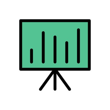 site tasarımı ve masaüstü zarfları için grafik panosu simgesi, geliştirme. premium paket.