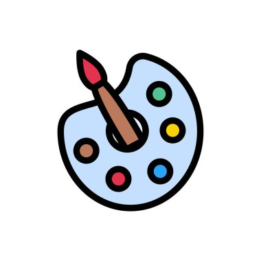 Web sitesi tasarımı ve masaüstü zarfları için palet simgesi, geliştirme. premium paket.