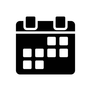 Web sitesi tasarımı ve masaüstü zarfları için takvim simgesi, geliştirme. premium paket.