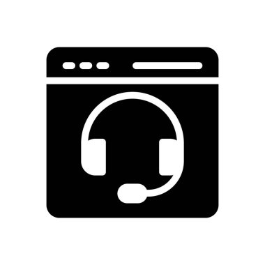 Web sitesi tasarımı ve masaüstü zarfları için çevrimiçi destek Simgesi, geliştirme. premium paket.