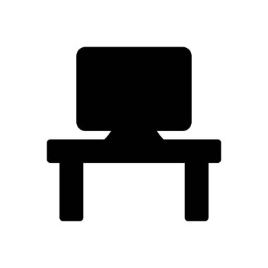 Web sitesi tasarımı ve masaüstü zarfları için LCD ekran simgesi, geliştirme. premium paket.