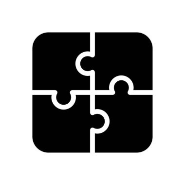 Web sitesi tasarımı ve masaüstü zarfları için bulmaca simgesi, geliştirme. premium paket.