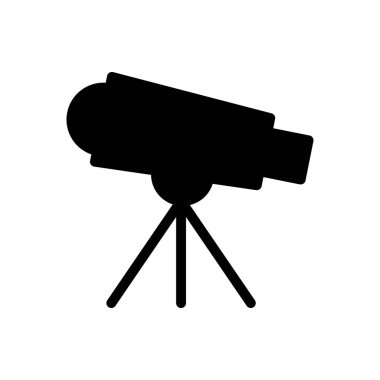 Web sitesi tasarımı ve masaüstü zarfları için teleskop simgesi, geliştirme. premium paket.