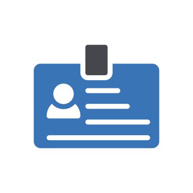 id badge Icon for website design and desktop envelopment, development. premium pack.