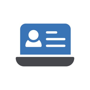 Web sitesi tasarımı ve masaüstü zarfları için öğrenci profili dizüstü bilgisayarı simgesi, geliştirme. premium paket.