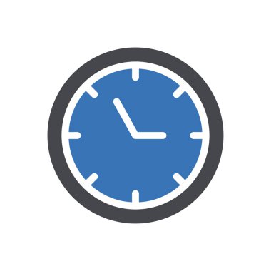 Web sitesi tasarımı ve masaüstü zarfları için saat simgesi, geliştirme. premium paket.