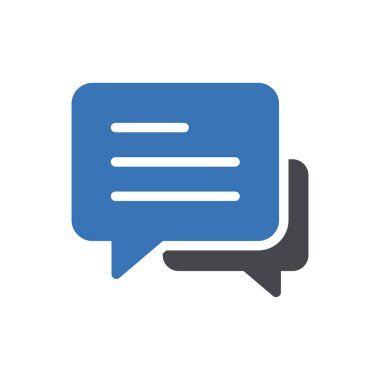 Web sitesi tasarımı ve masaüstü zarfları için sohbet simgesi, geliştirme. premium paket.