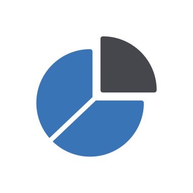 Web sitesi tasarımı ve masaüstü zarfları için pasta çizelgesi simgesi, geliştirme. premium paket.