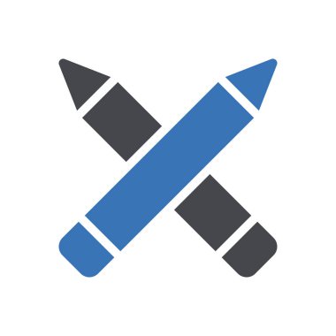 Web sitesi tasarımı ve masaüstü zarfları için kalem simgesi, geliştirme. premium paket.