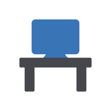 Web sitesi tasarımı ve masaüstü zarfları için LCD ekran simgesi, geliştirme. premium paket.