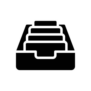 Web sitesi tasarımı ve masaüstü zarfları için çekmece dosyası simgesi, geliştirme. premium paket.